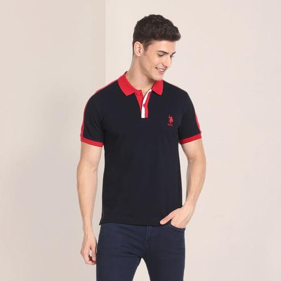 u.s. polo assn. men striped slim fit polo t-shirt