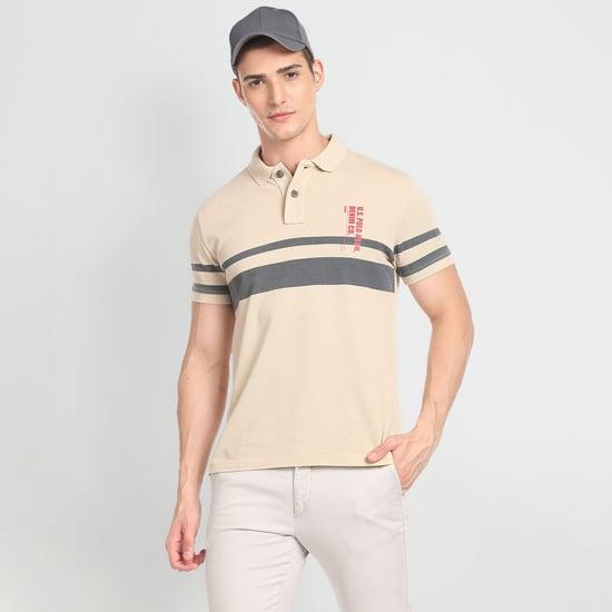 u.s. polo assn. men striped slim fit polo t-shirt