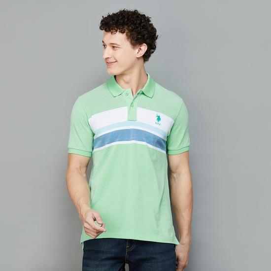 u.s. polo assn. men striped slim fit polo t-shirt