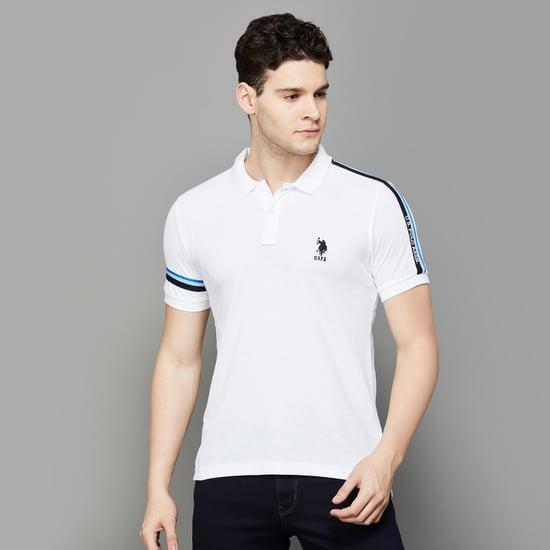 u.s. polo assn. men striped slim fit polo t-shirt