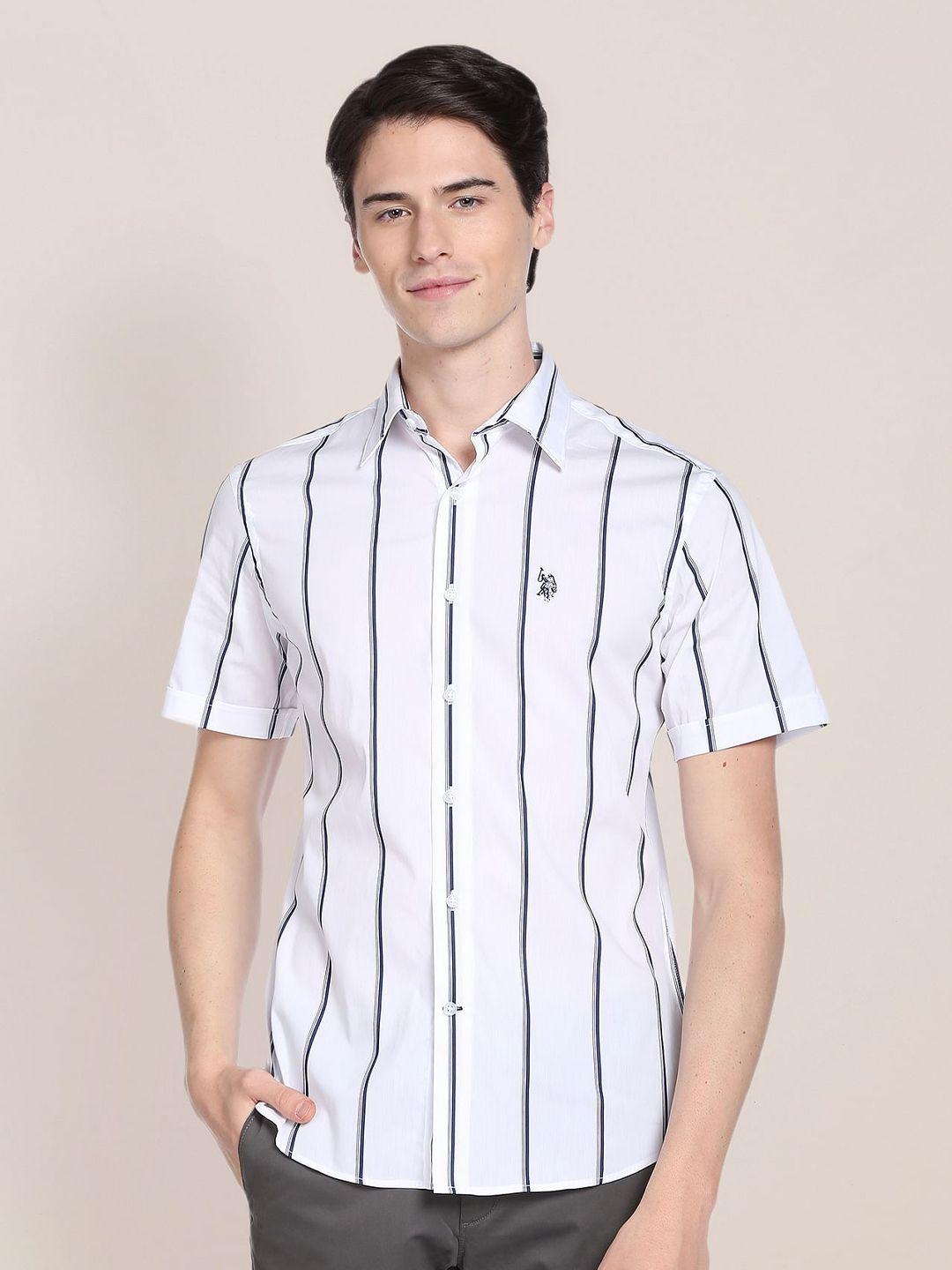 u.s. polo assn. men vertical striped casual shirt