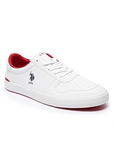 u.s. polo assn. mens britt off white sneaker - 9 uk (2fd22584a01)