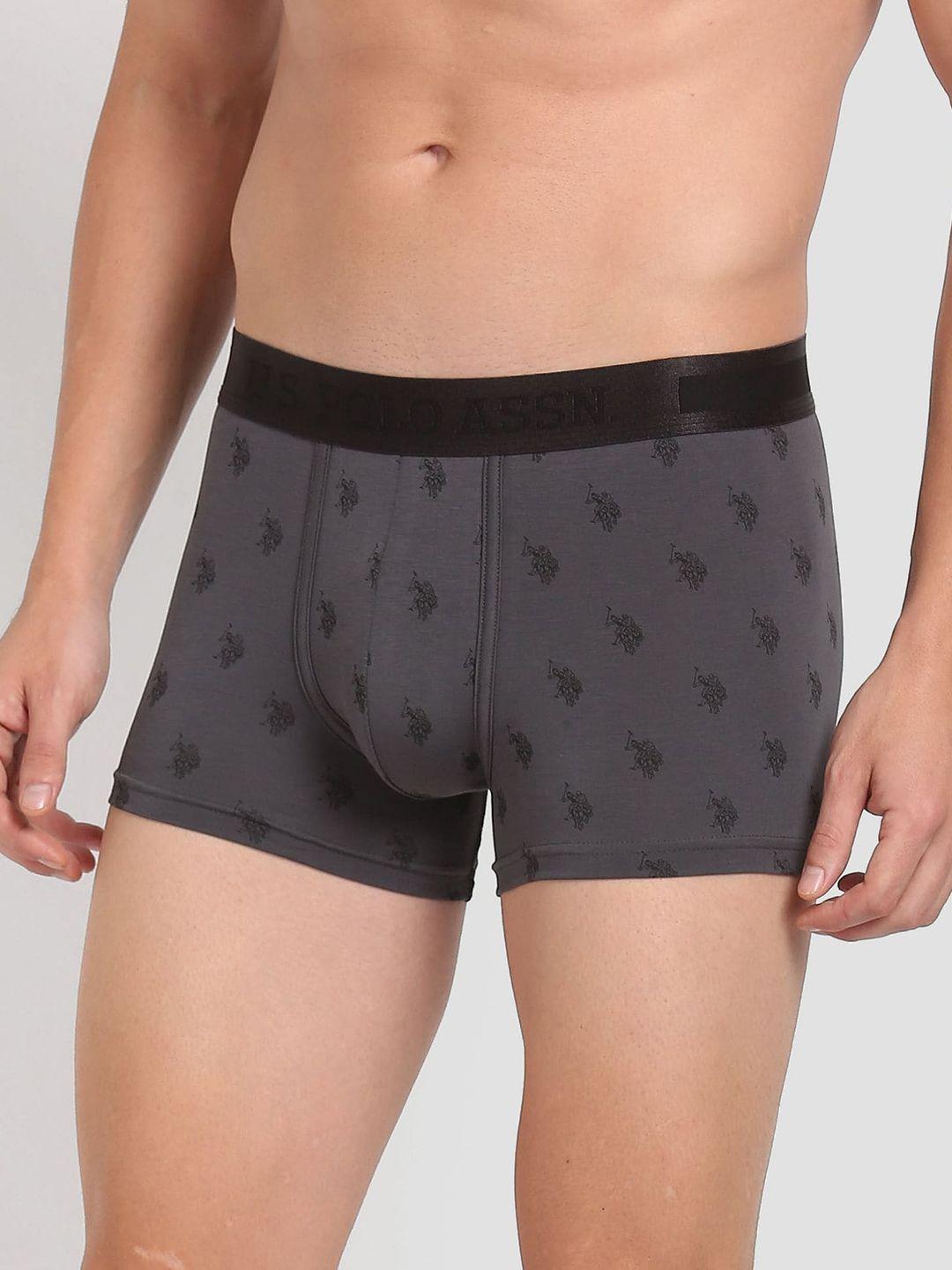 u.s. polo assn. mid rise brand printed premium trunks- pt002-g02-pr