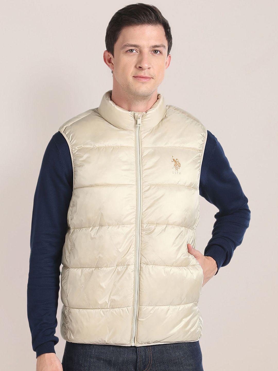 u.s. polo assn. mock collar sleeveless puffer jacket