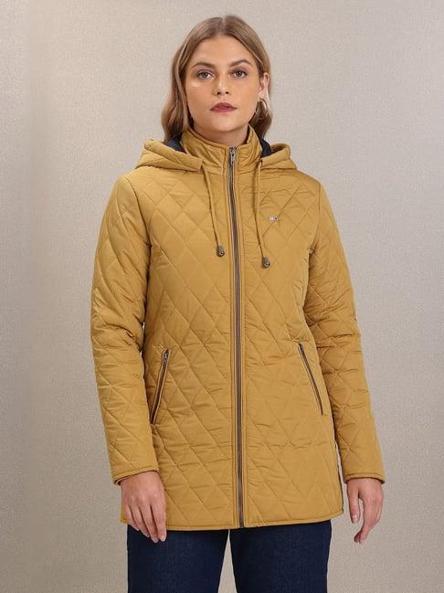 u.s. polo assn. mustard hooded jacket