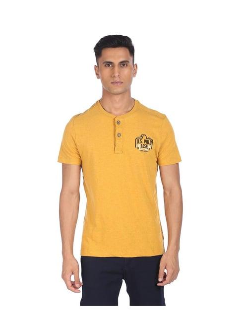 u.s. polo assn. mustard regular fit t-shirt