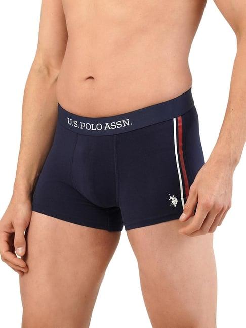 u.s. polo assn. navy cotton regular fit trunks