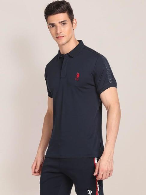 u.s. polo assn. navy cotton slim fit polo t-shirt