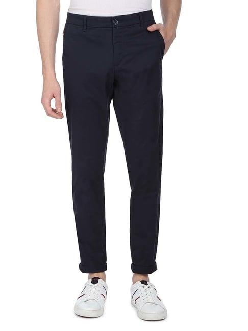 u.s. polo assn. navy regular fit flat front trousers