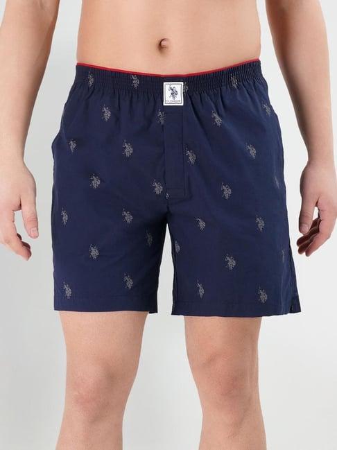 u.s. polo assn. navy regular fit printed boxers