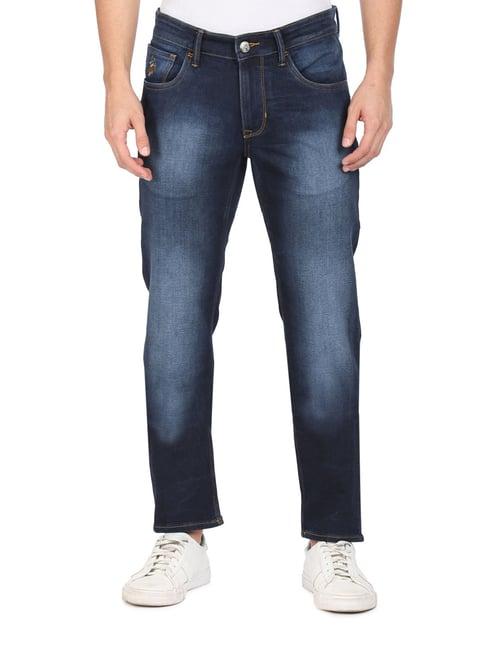 u.s. polo assn. navy slim fit solid jeans