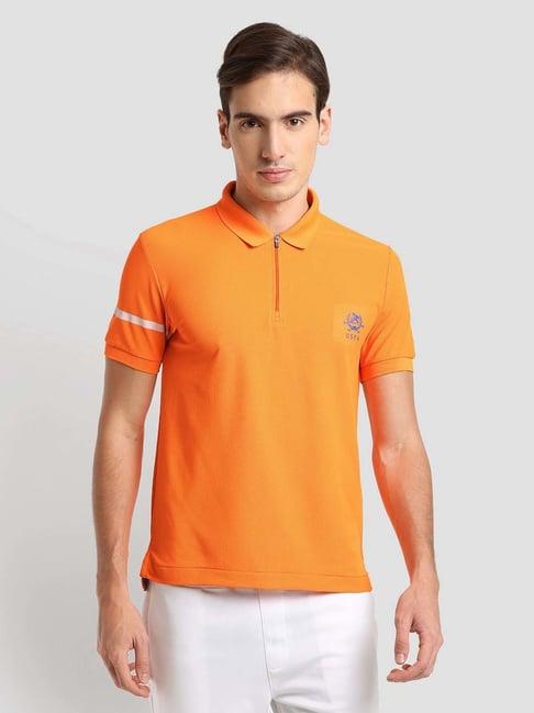 u.s. polo assn. orange slim fit polo t-shirt