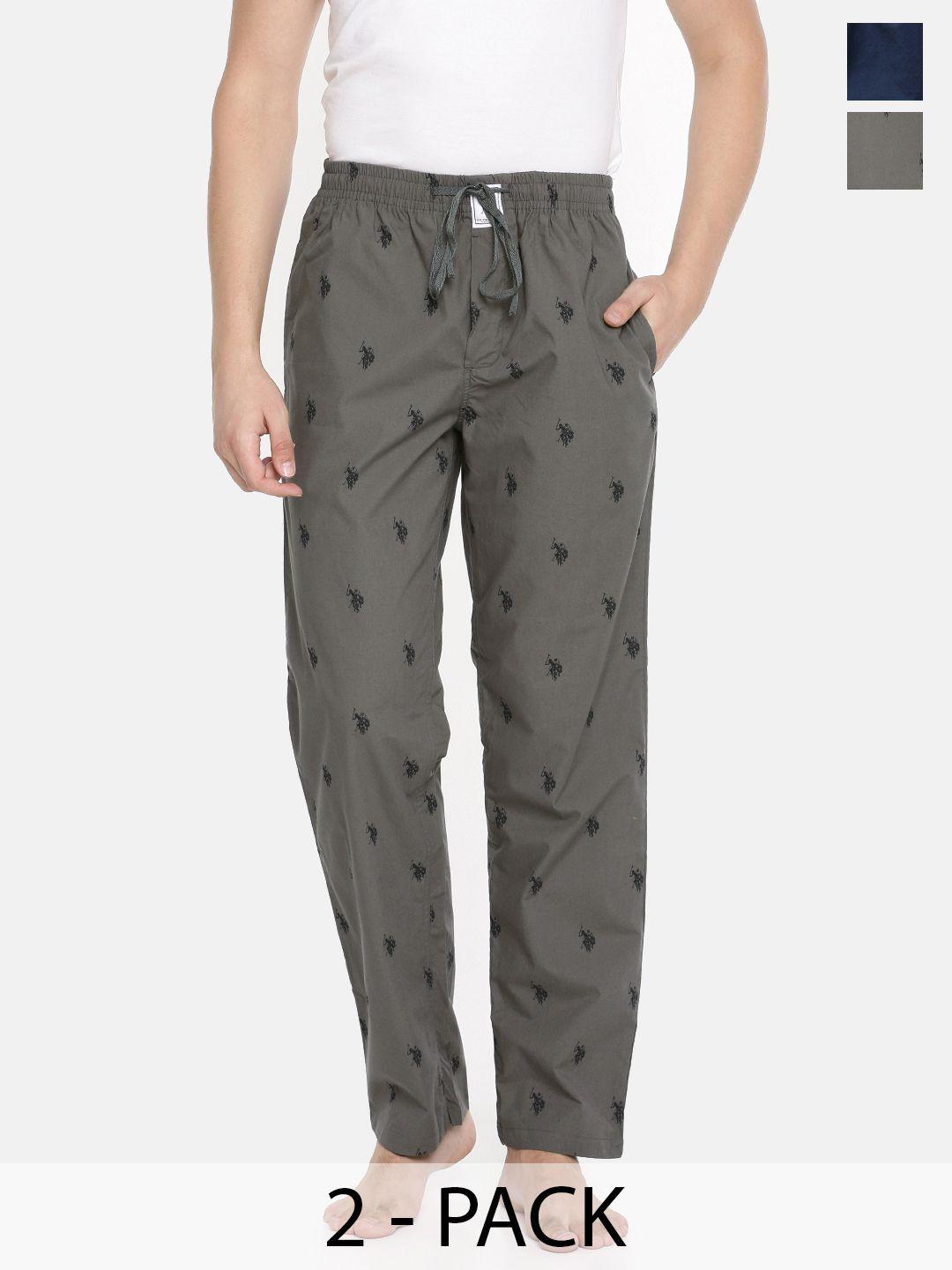 u.s. polo assn. pack of 2 pure cotton lounge pants