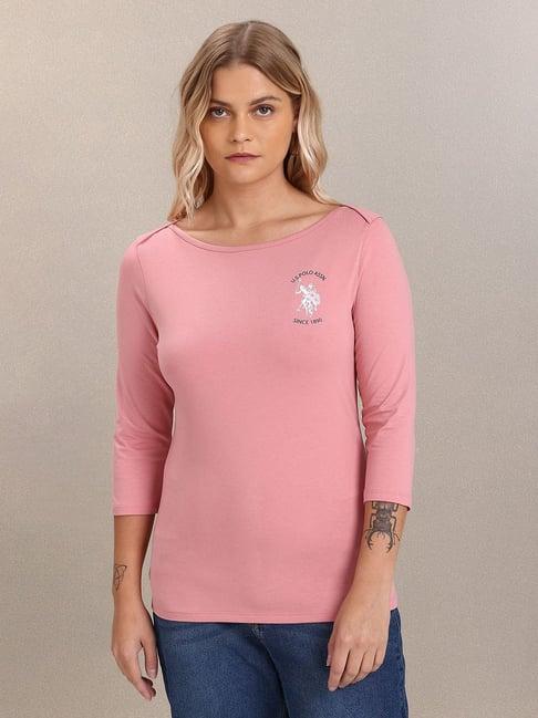 u.s. polo assn. pink t-shirt