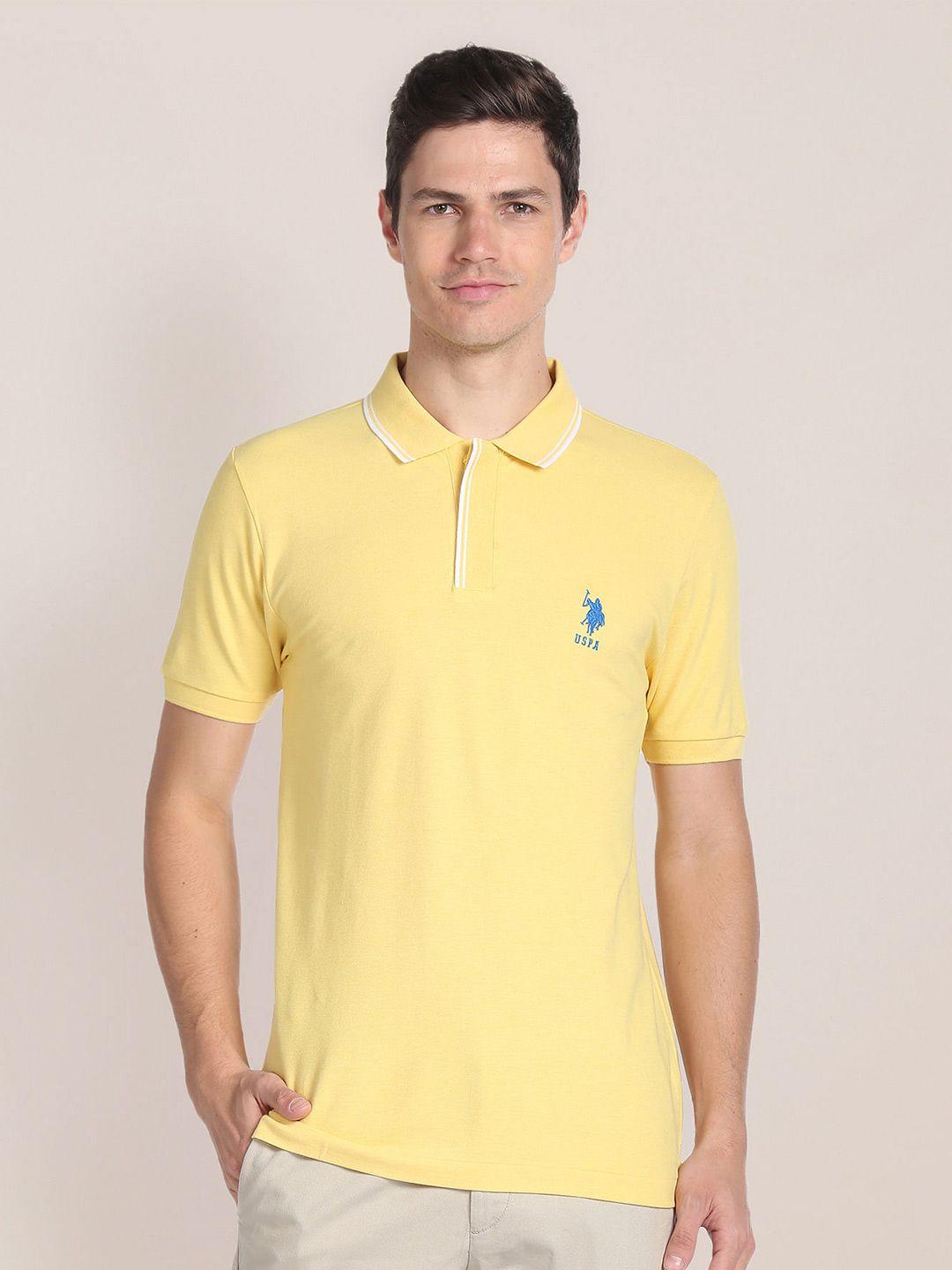 u.s. polo assn. polo collar slim fit casual t-shirt