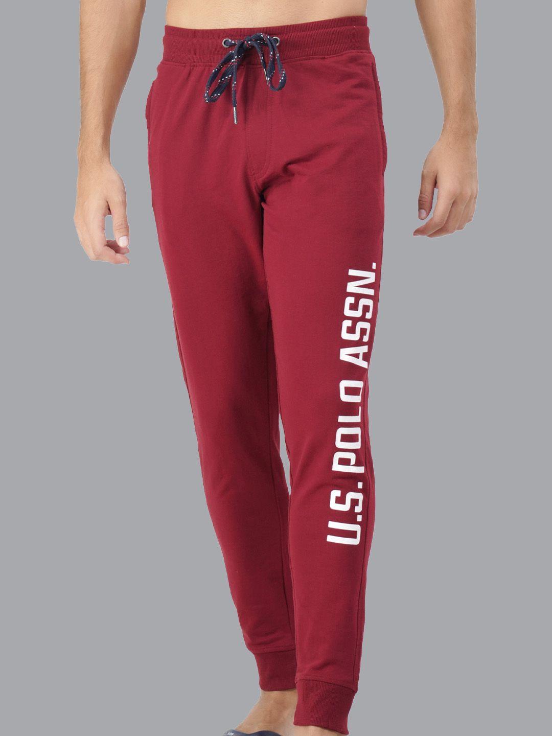 u.s. polo assn. printed straight-fit joggers