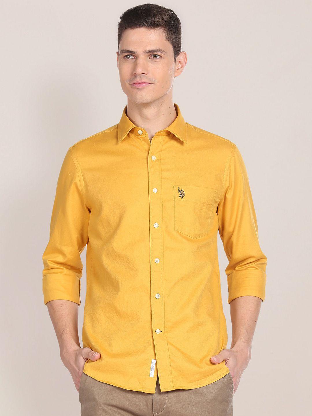 u.s. polo assn. regular fit pure cotton casual shirt