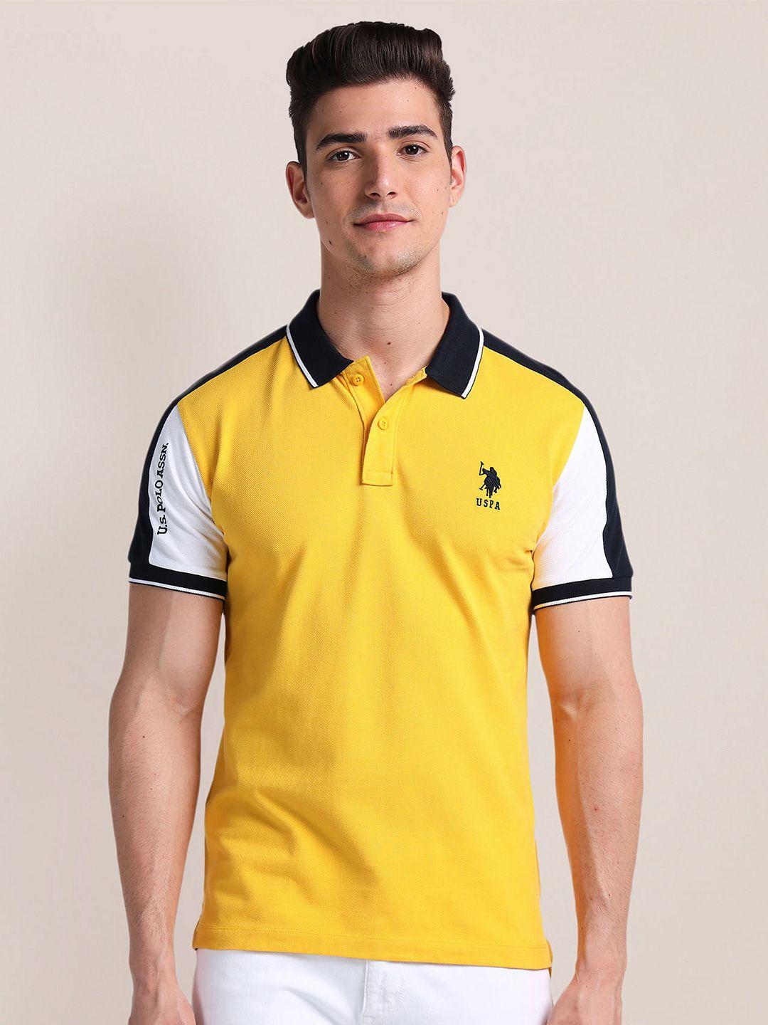 u.s. polo assn. short sleeves cotton polo collar slim fit t-shirt