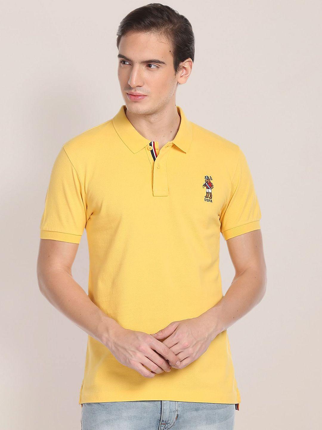 u.s. polo assn. slim fit polo collar pure cotton t-shirt