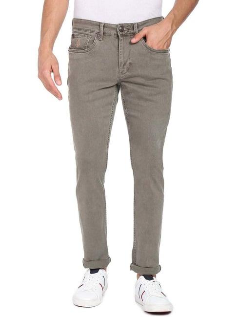 u.s. polo assn. taupe fitted jeans
