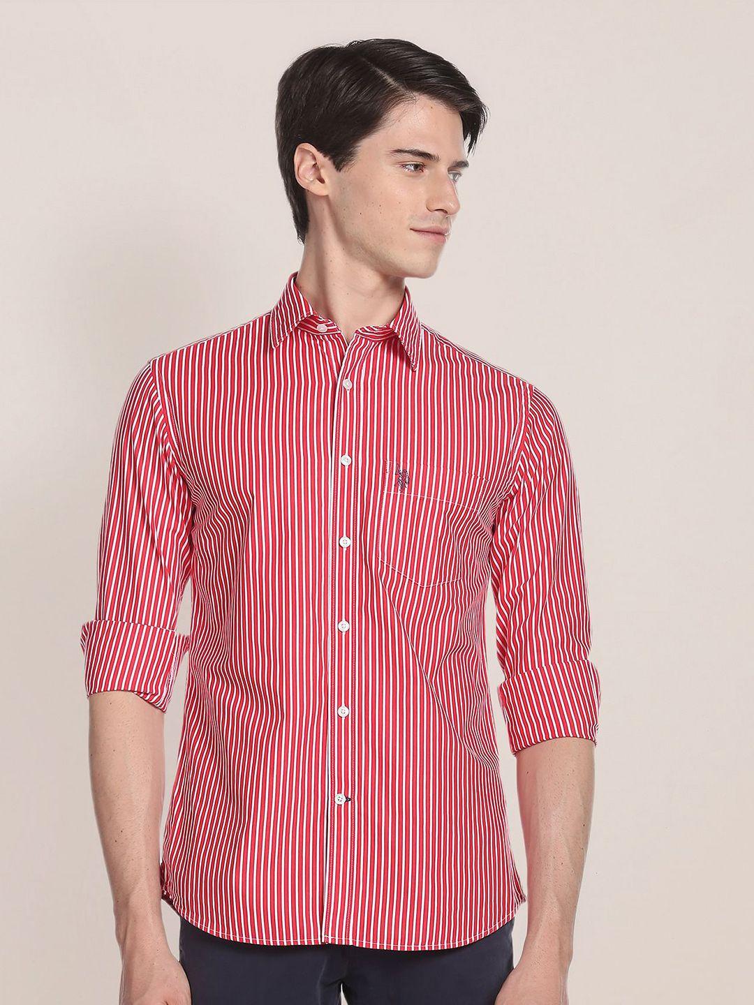 u.s. polo assn. vertical stripes striped pure cotton casual shirt