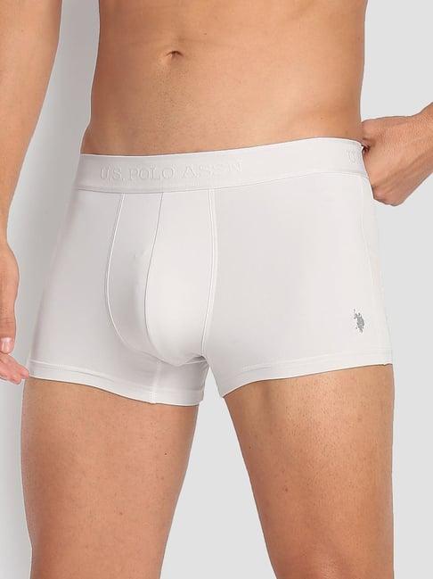 u.s. polo assn. white regular fit trunks