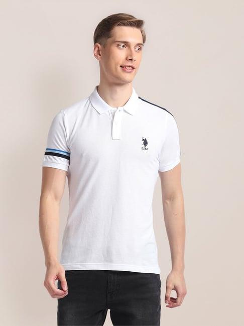 u.s. polo assn. white slim fit polo t-shirt