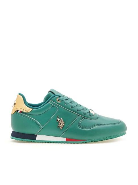 u.s. polo assn. women's green sneakers