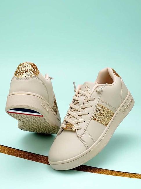 u.s. polo assn. women's kate 2.0 nude casual sneakers