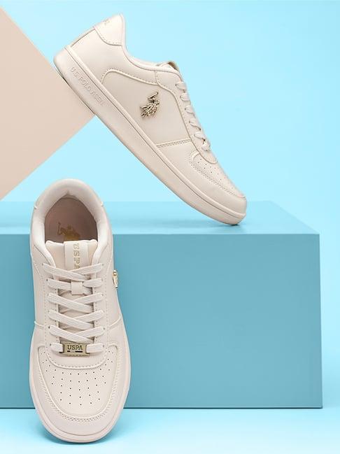 u.s. polo assn. women's nude sneakers