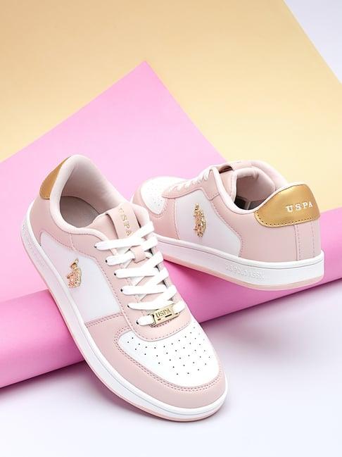 u.s. polo assn. women's pink sneakers