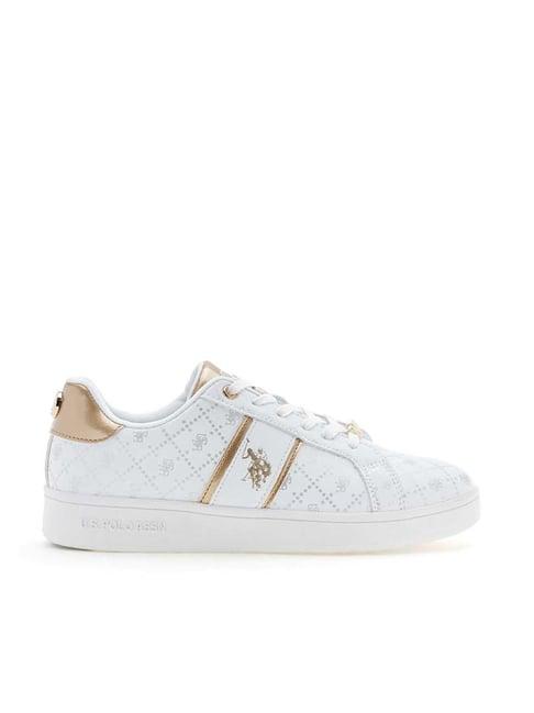 u.s. polo assn. women's white sneakers