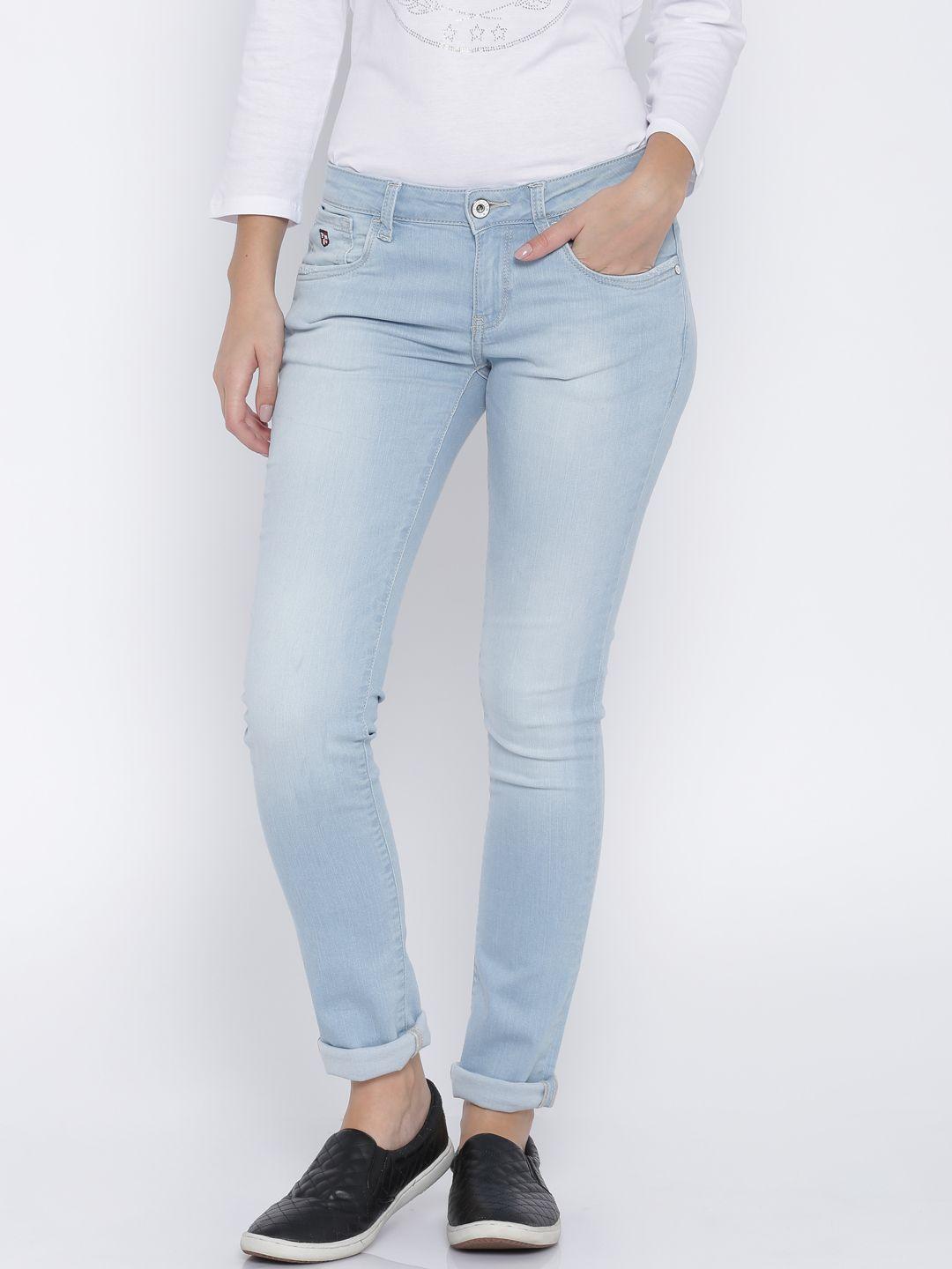 u.s. polo assn. women blue super-skinny jeans