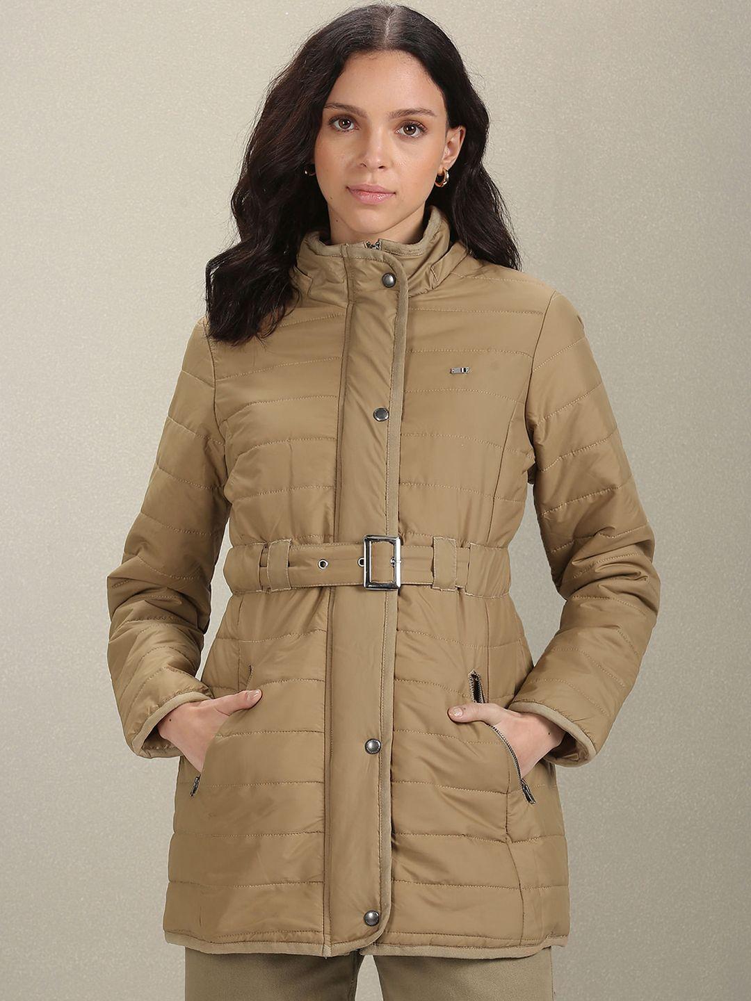 u.s. polo assn. women hooded longline parka jacket with faux fur trim