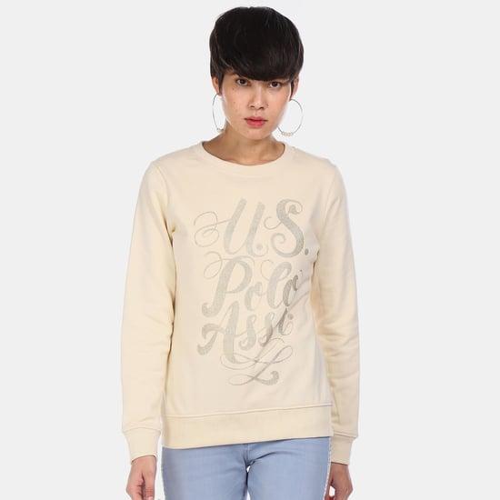 u.s. polo assn. women printed sweatshirt