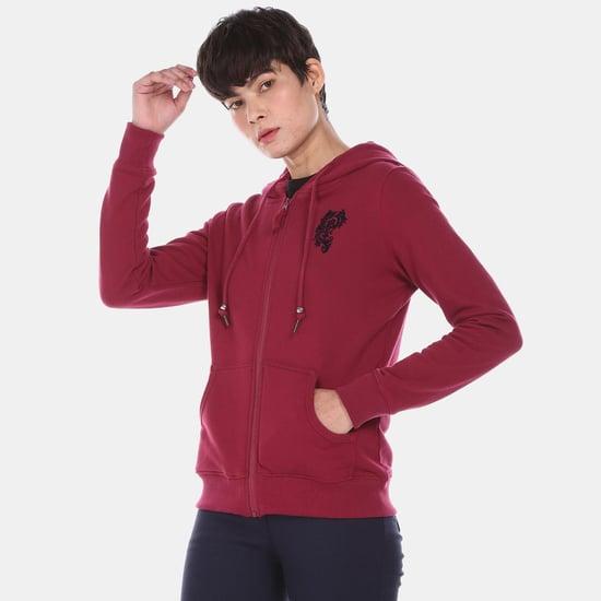 u.s. polo assn. women solid hooded sweatshirt