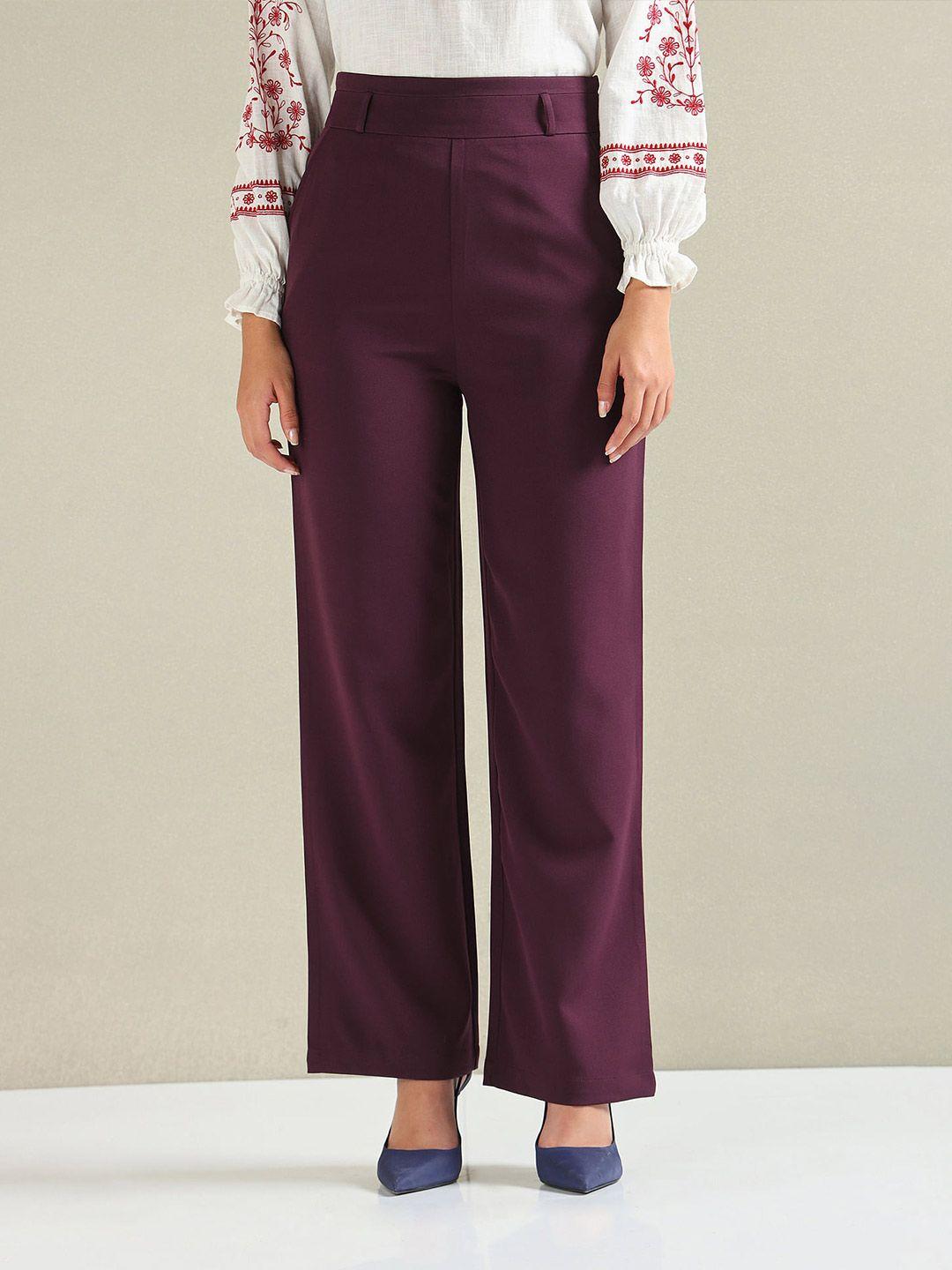 u.s. polo assn. women women mid-rise parallel trousers