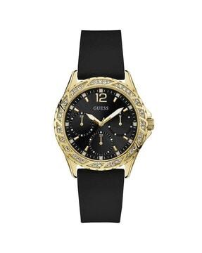 u1096l3m-shnt women analogue watch with silicone strap