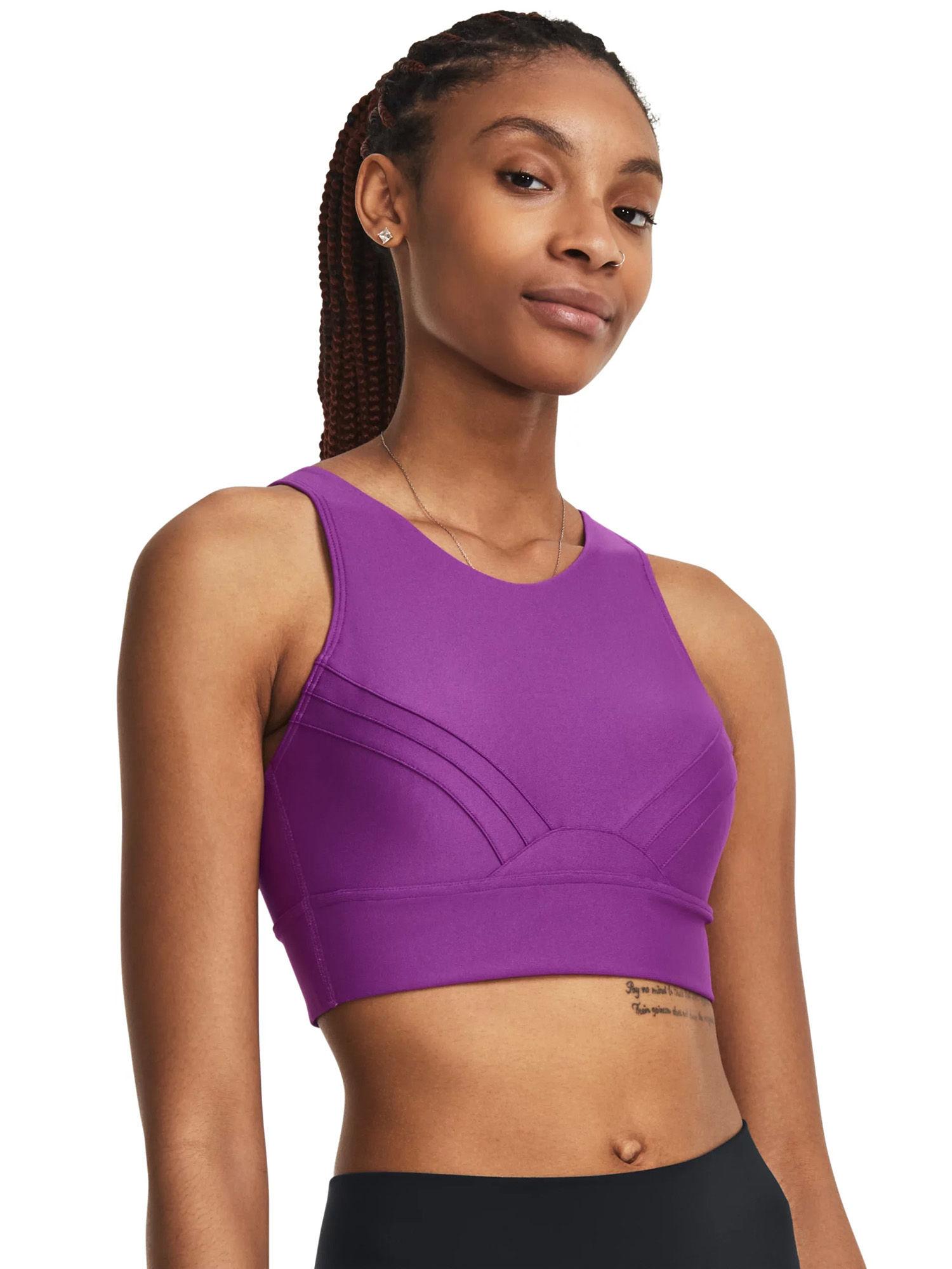 ua infinity mid pintuck sports bra