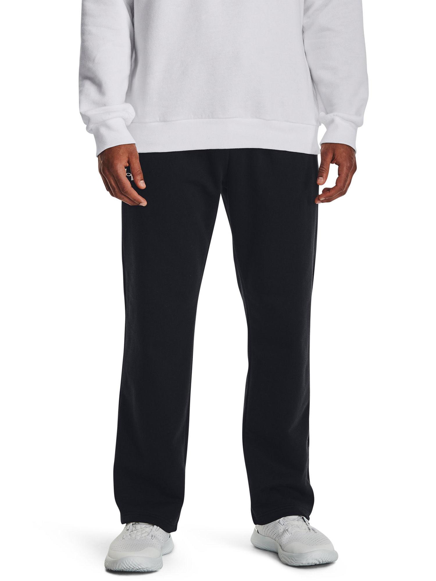 ua rival fleece black sweatpant