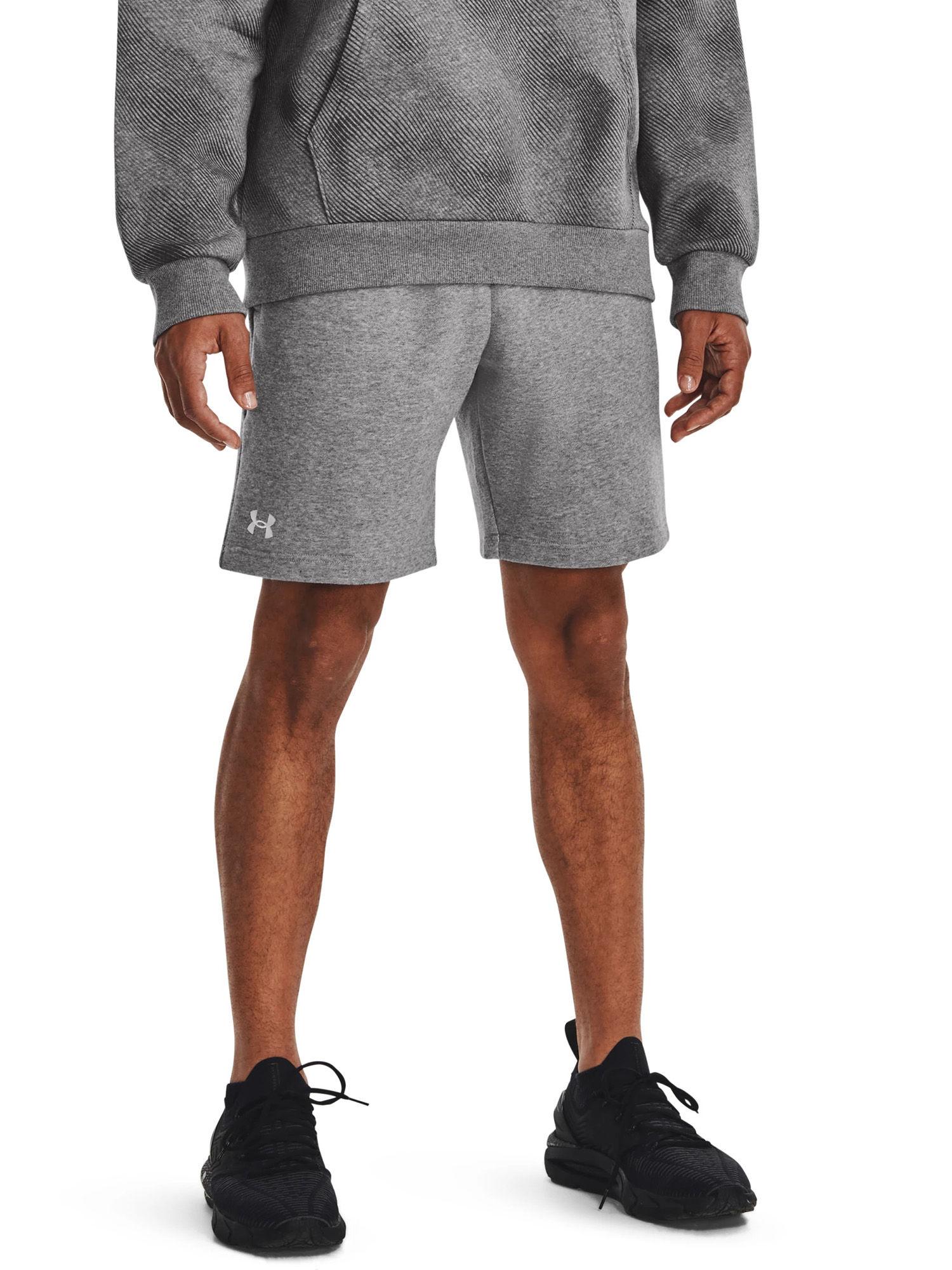 ua rival fleece grey shorts