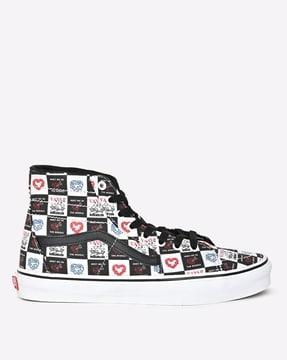 ua sk8 high-top tapered fit lace-up shoes