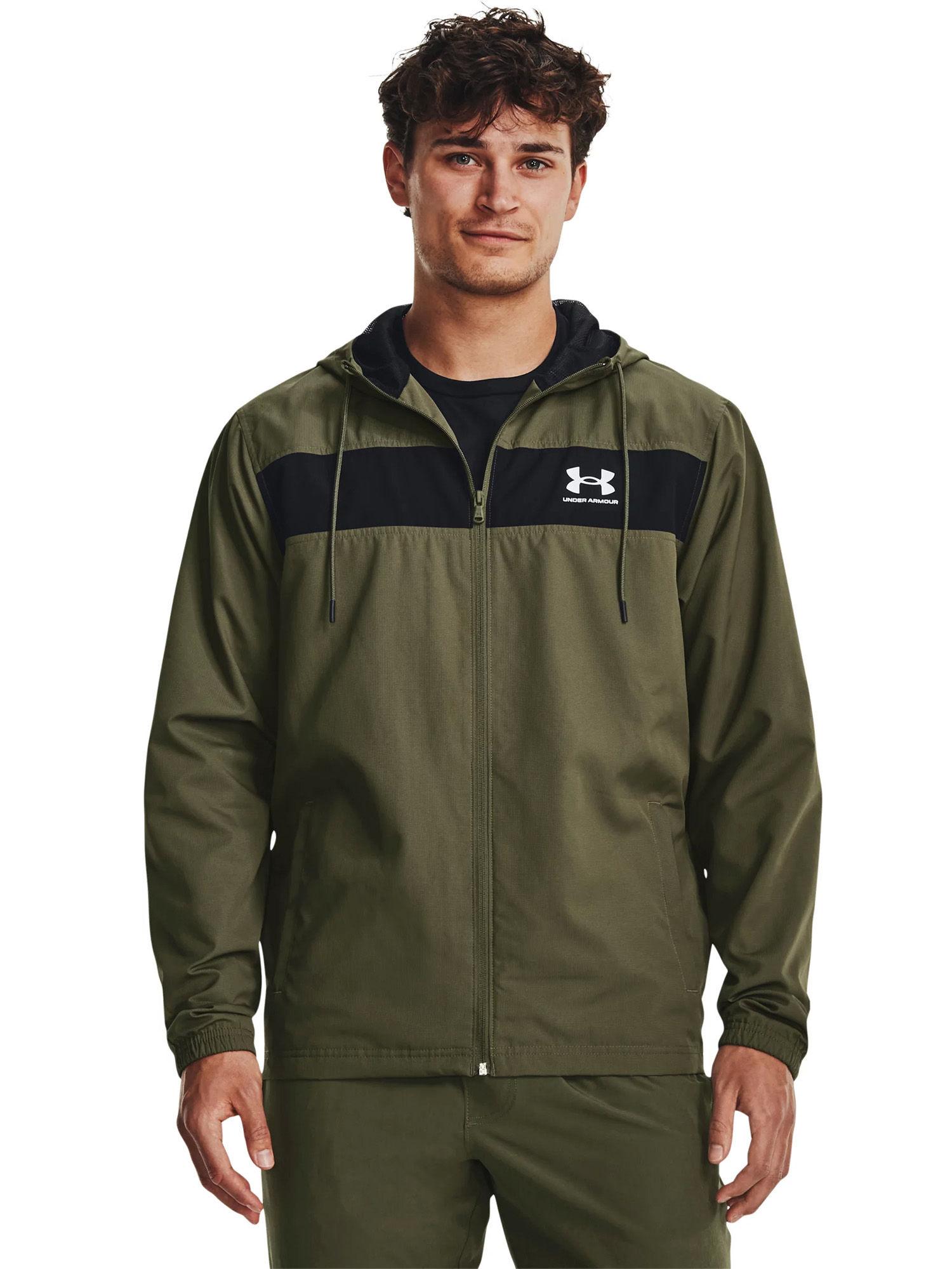 ua sport style wind breaker green jacket