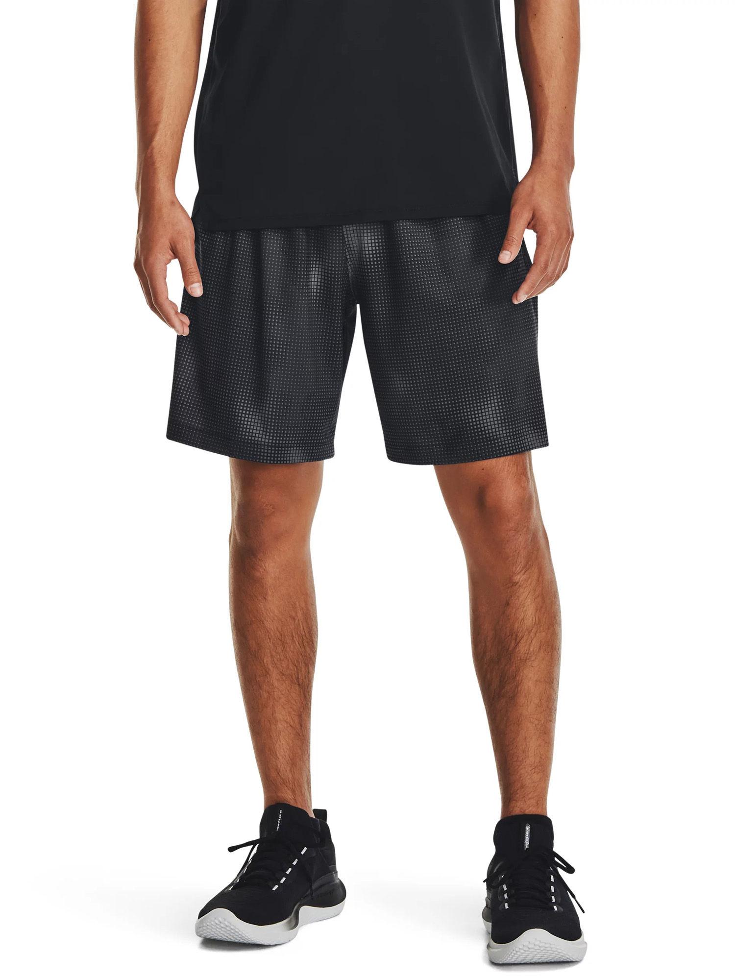 ua tech vent printed black shorts