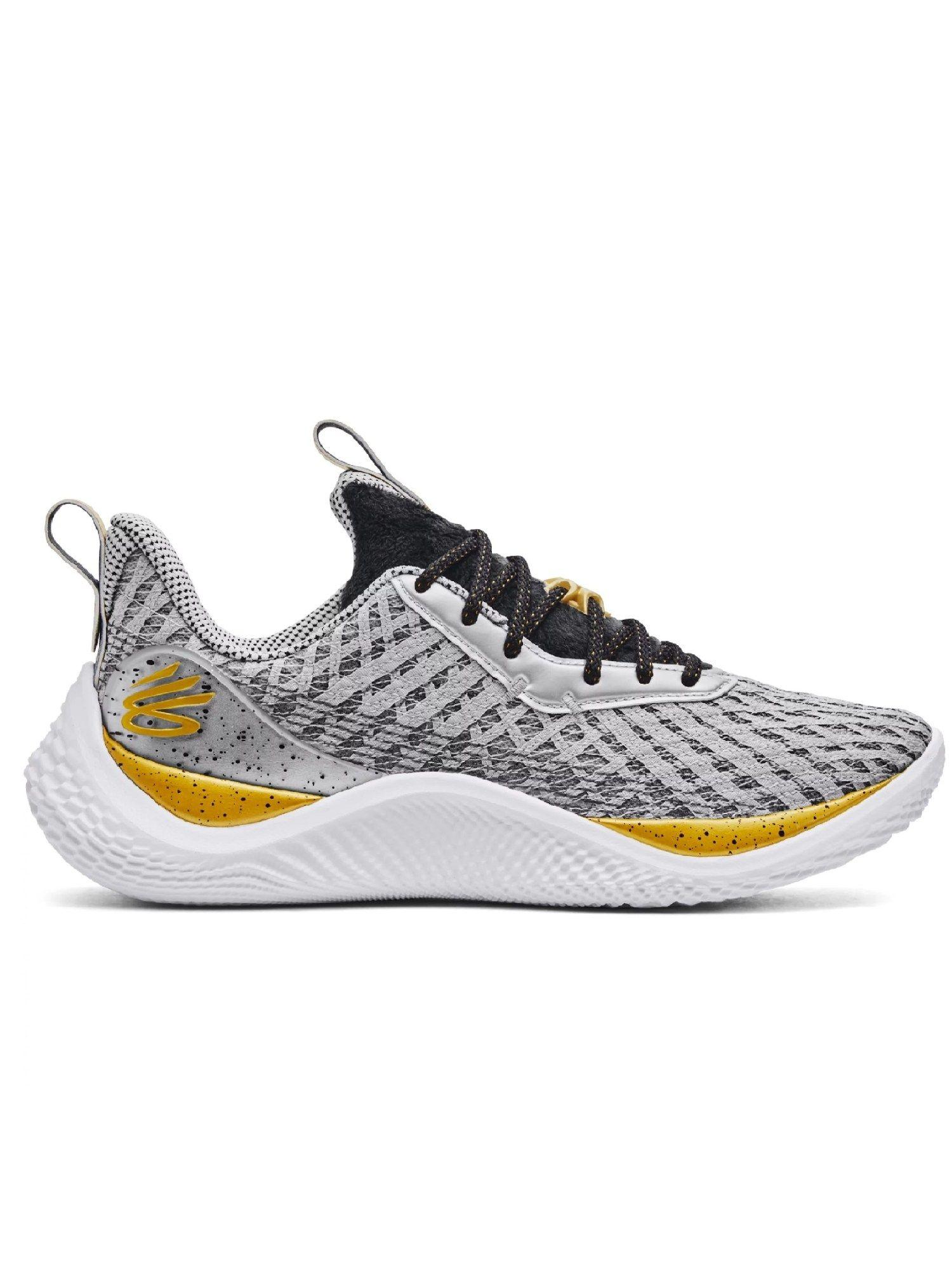 ua unisex curry flow 10 young wolf basketball shoes-grey