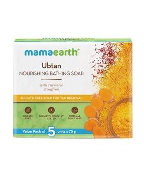 ubtan nourishing bathing soap with turmeric & saffron set -