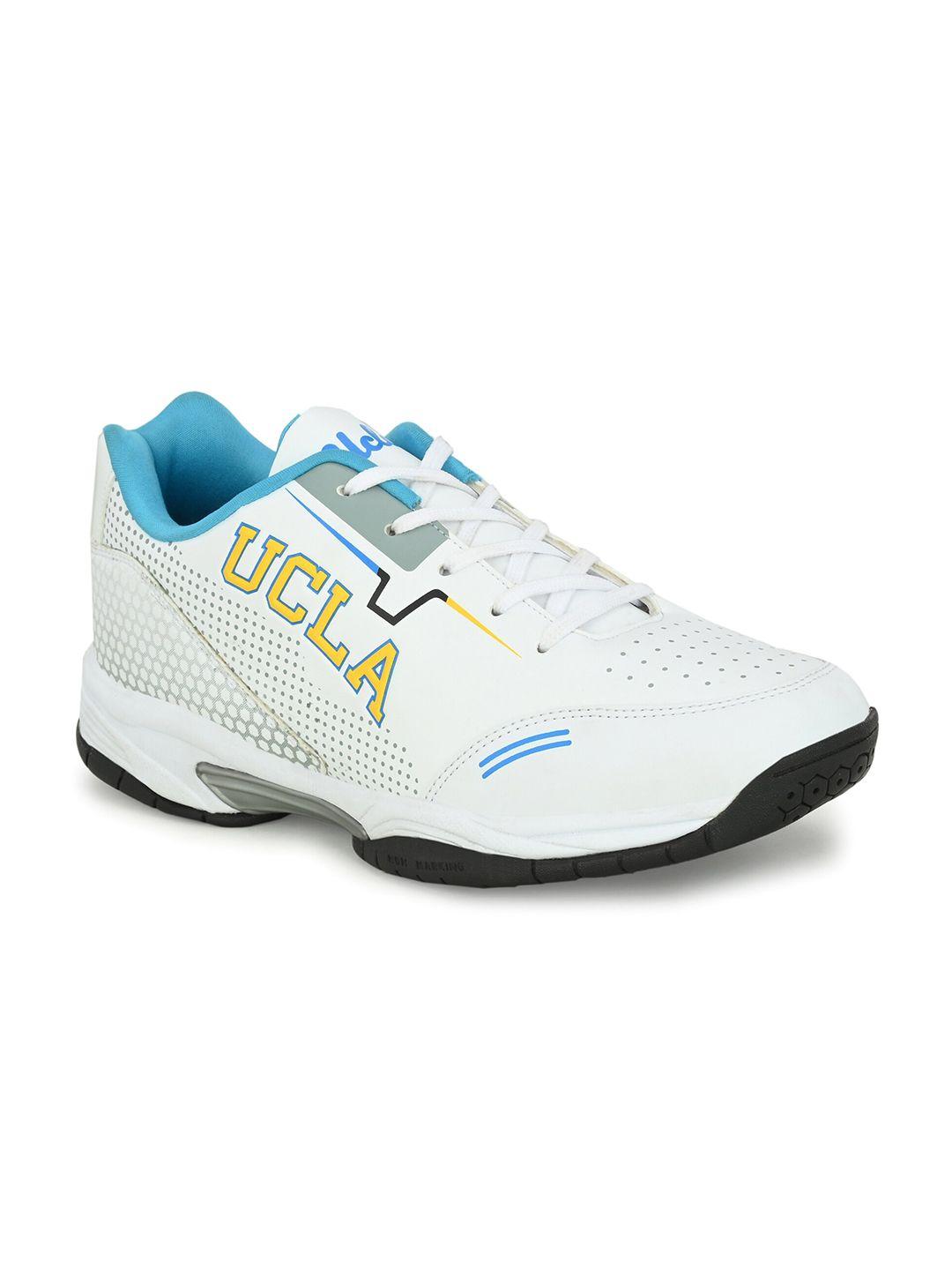 ucla men white non-marking tennis sports shoes