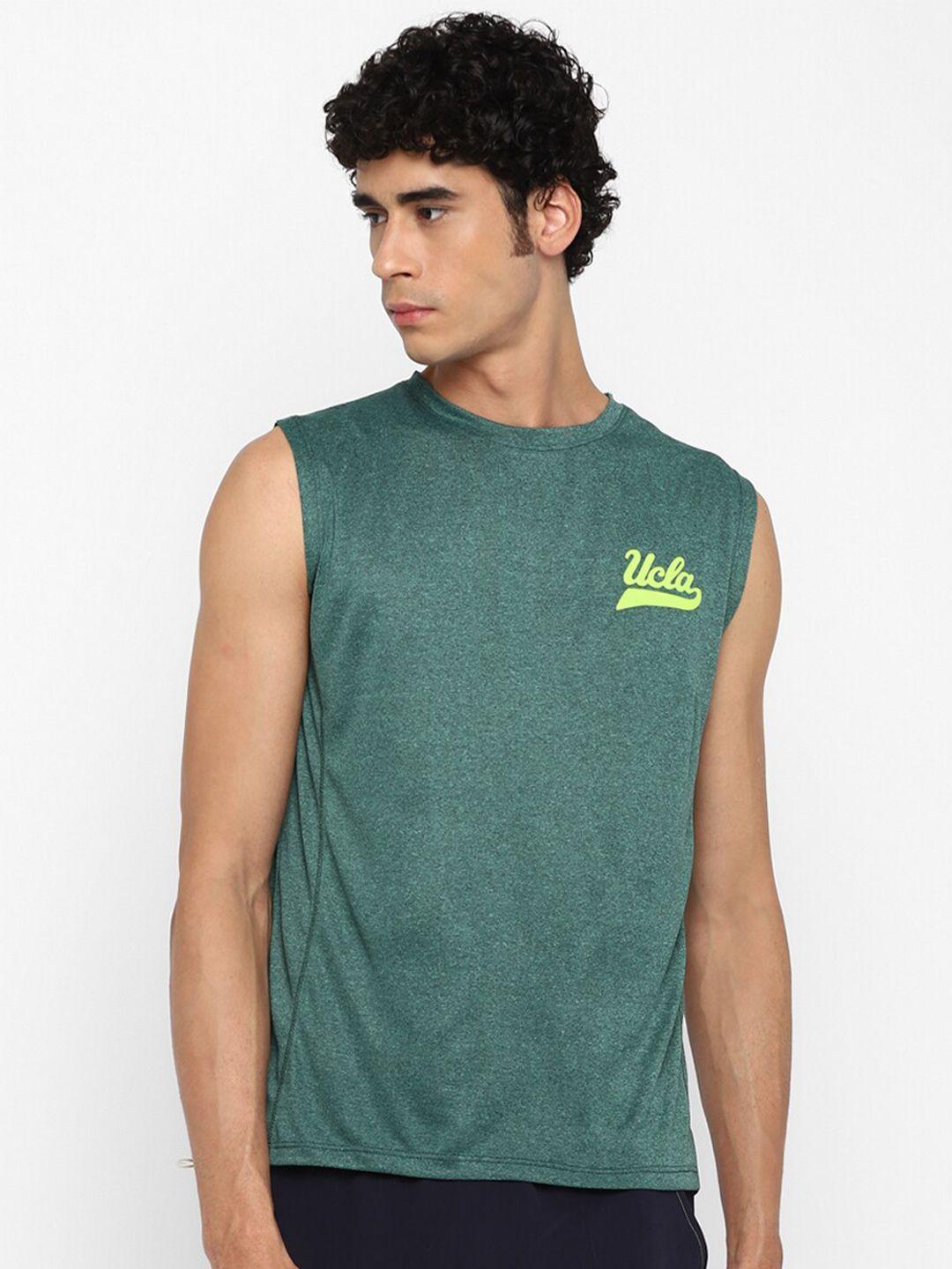 ucla men green typography t-shirt