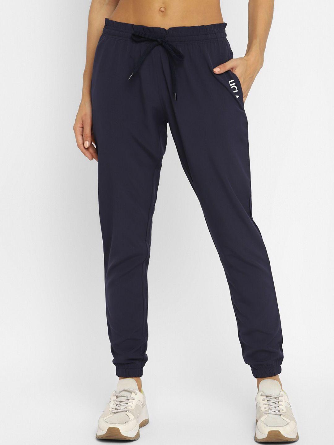 ucla women navy blue solid regular fit rapid dry jogger