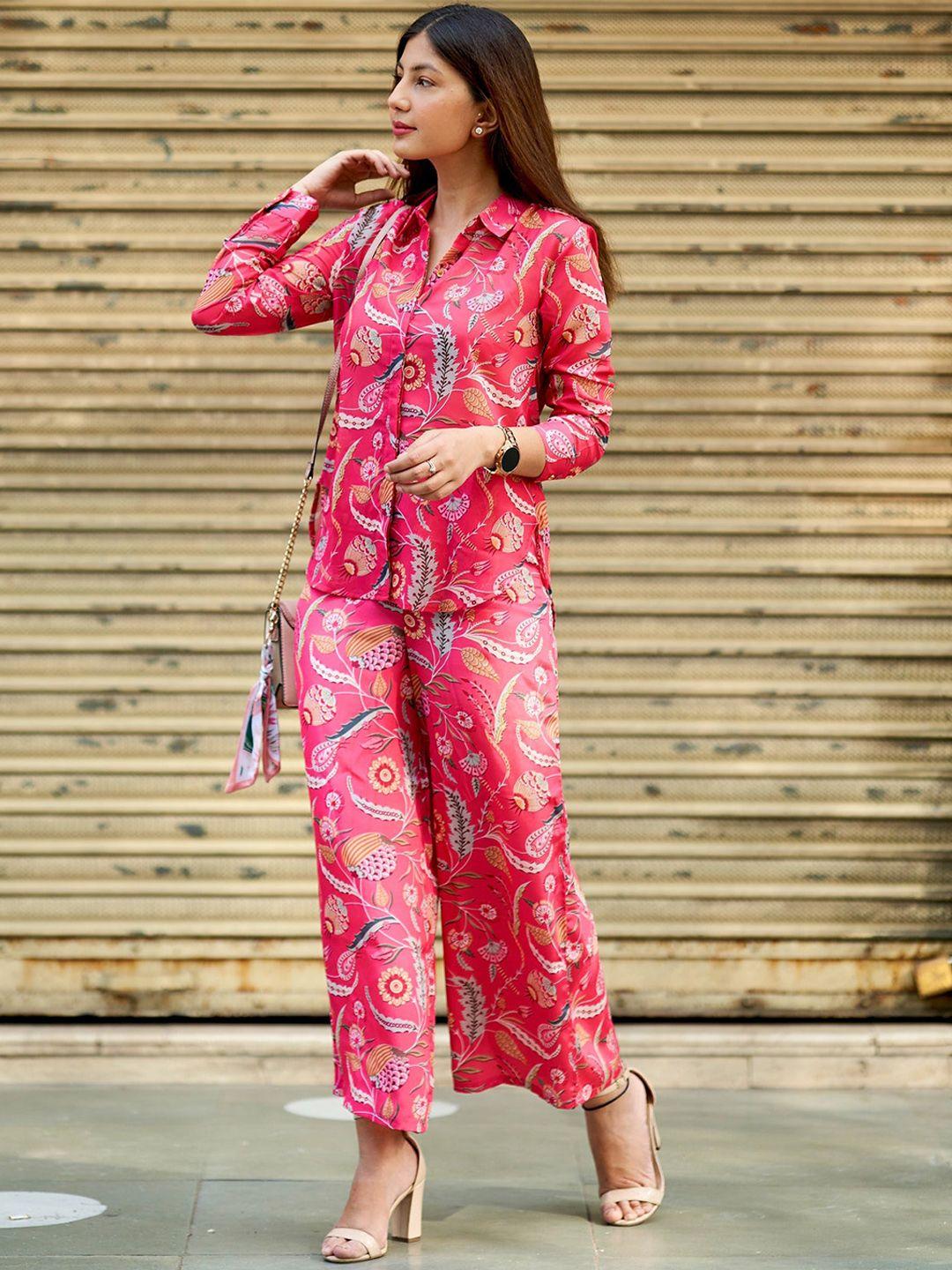 udbhav textile printed shirt with trousers